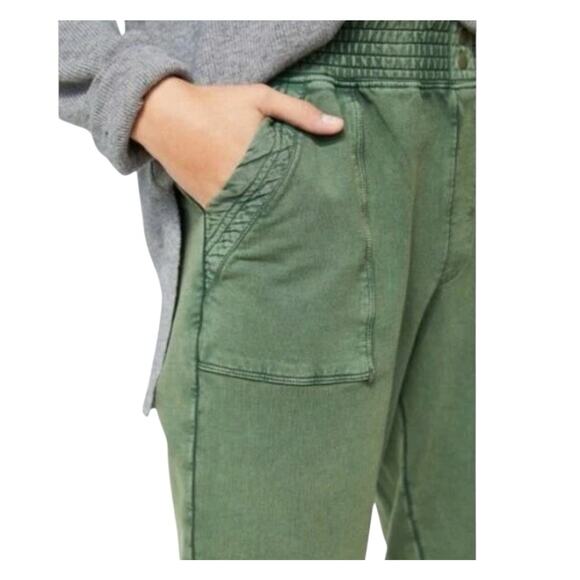 Anthro SaturdaySunday SIZE XL 40x25 Womens Theo Utility Jogger Pants Khaki Green - Picture 11 of 11